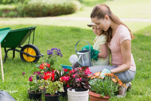 Team resolving a garden service complaint